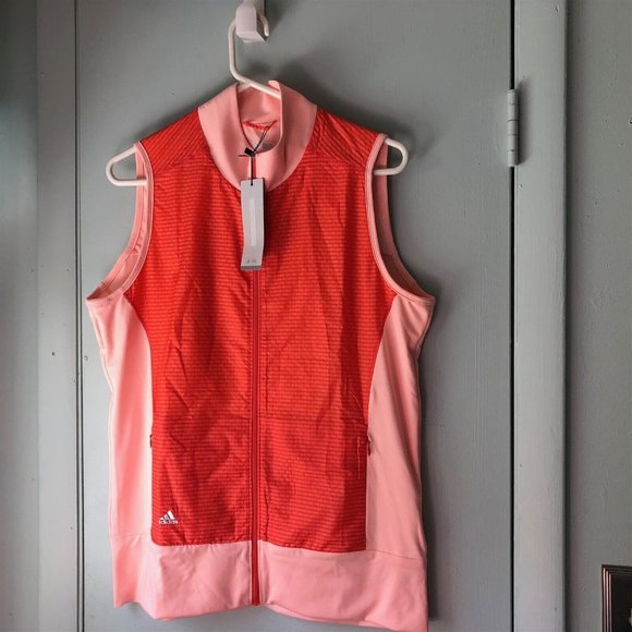 adidas Jackets & Blazers - Women's Adidas Golf Technical Lightweight Wind Vest Haze Coral Medium NEW
